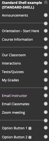 Standard Course Shell Columbus State Community College